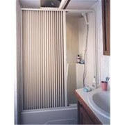 Perfectpitch 3667SI 36 x 67 In. - Pleated Shower Door; Ivory PE90664